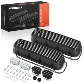 Sp8530bk A-premium 2x Engine Valve Cover With Hardware For Chevy 396 502 Mark Iv Big-block