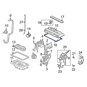 12341pr3000 Acura Oe For Integra 1992-2001 Engine Valve Cover Gasket