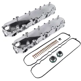 K8083-1p Aftermarket Polished Engine Valve Covers For Chevy Small Block Lt Gen V 5.3 6.2 Lt4 L83 L86