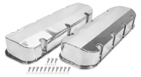 All26176 Allstar Performance Valve Cover Tall Fabricated Natural Aluminum Pair