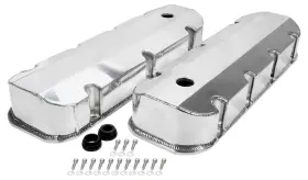 All26177 Allstar Performance Valve Covers Bbc Fab Aluminum With Holes