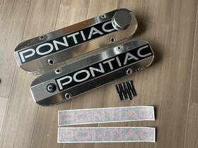 Amoracing Ar37968 Silver Fabricated Alum Tall Valve Covers With Holes Breather Pontiac 326-455 Pcv