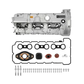 Am510053 Angymeck Aluminum Engine Valve Cover With Gasket Compatible 2006-2013 Bmw 128i 32