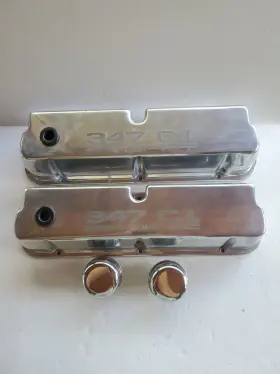 110-4033 Ansen Ford 347 C.i. Stroker Tall Valve Covers Polished - Die-cast Aluminum Usa 110-4033 Ansen Ford 347 C.i. Stroker Tall Valve Covers Polished - Die-cast Aluminum Usa