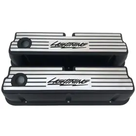 Ansen Usa 655255132725 Ford 289 302 351 Windsor Wide Fin Black Valve Covers - Custom Order