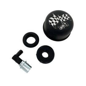 Ansen Usa 655255138536 351 Windsor Valve Cover Breather And Small Pcv - Black