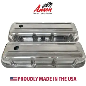 Ansen Usa 655255218023 Big Block Chevy Polished Valve Covers Smooth Top Custom Order -