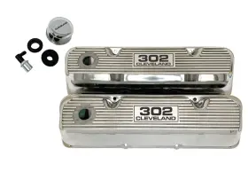 Ansen Usa 658580850517 Ford 351 Cleveland Polished Valve Covers - Die-cast Aluminum Custom-