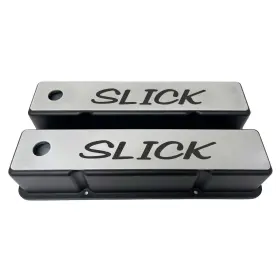 Ansen Usa 658580852665 Small Block Chevy Tall Black Valve Covers - Custom Order Slick Logo Ansen Usa 658580852665 Small Block Chevy Tall Black Valve Covers - Custom Order Slick Logo