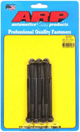 Arp Racing Products 672036019327 Valve Cover Bolts Chromoly Black Oxide Hex 1/4 Inch -20 Diameter Bbc