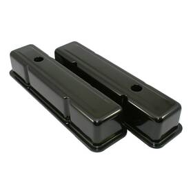 Assault Racing Products A9215bk 58-86 Sbc Chevy 350 Black Tall Steel Valve Covers - Small Block 283 305 327 400