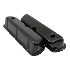 A9237bk Assault Racing Products 62-85 Sbf Ford Black Steel Valve Covers - Small Block 260 289 302 351w New
