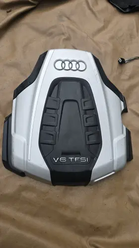 6e103925q Audi 16 17 18 A8 A7 3.0l Gasoline Black And Silver Plastic Engine Cover
