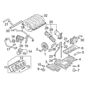 03g128773a Audi Oe For Q7 2007-2010 Engine Valve Cover Bolt