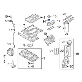 06m103727a Audi Oe For Q7 2020-2024 Engine Oil Filler Cap Gasket
