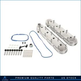 Aup1768350101s Aup Polished Cast Aluminum Valve Covers With Coil Mounts For Gm Ls Ls1 Ls2 Ls3 5.3 6.0