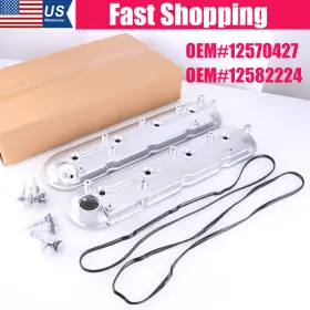 004-235-r Autoparts-ccwd Valve Cover Set Passenger Driver Side For 99-08 Chevy Silverado Gmc Sierra New