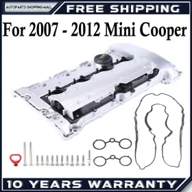 1127561714 Autoparts-shopping-mall For Mini Cooper Jcw R55 R56 R59 1.6l Turbo Aluminum Engine Valve Cover With Gasket