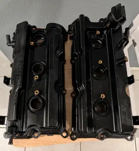 Ni1416753 Autotecnica Lh And Rh Valve Covers With Cap For 05-19 Nissan Frontier Pathfinder Xterra