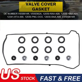 Qmdq-accord-03-12 Auxito Valve Cover Gasket Kit For 2002-2015 Honda Civic 2.0 2.4l Mugen Si Hfp Sir