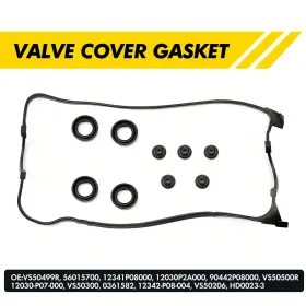 Vs50500r Auxito Valve Cover Gasket Fit Durable 1992-95 Honda Civic 1.6l 1.5l Sohc D15z1 L4 D16z6