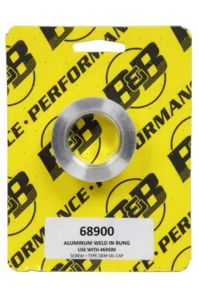 68900 B&b Performance Bung - Oil Cap Weld-on Aluminum Gm 1987-2015 Each