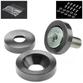 Wk-030 Bezt 10pcs Gun Metal M6 X1 Metric Cup Washer And Bolt Kit Engine Bay Fender Bumper Body