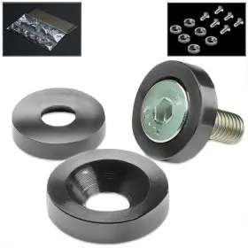 Wk-039 Bezt M8 X1.25 Metric Cup Washer And Bolt Kit Gun Metal Engine Bay/fender/bumper/body