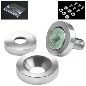 Wk-044 Bezt M8 X1.25 Engine Bay Fender Bumper Body Metric Cup Washer Bolt Nut Kit Silver 4oz