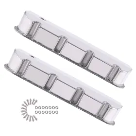 396-502 Bfo 0uj5fa Engine Valve Cover Pair For Chevy Big Block 1965-1995 With Breather Holes