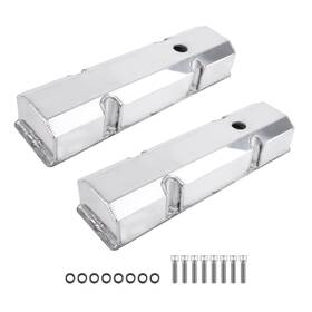 Bfo 2nwy4b Fabricated Aluminum Valve Covers For Chevy Small Block 283-400 V8 1958-86 Bolt