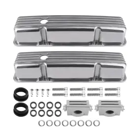 4rcqfg Bfo Fabricated Aluminum Valve Covers Mounting Hardware For Small Block 305 327 350