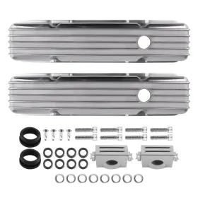 57klor Bfo 1 Pair Fabricated Aluminum Valve Covers Mounting Hardware For Small Block 305