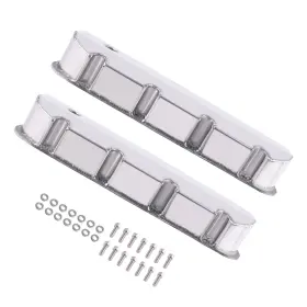 5pyr7z Bfo Fabricated Valve Cover Set For Chevrolet Big Block 396 427 454 1965-95 Polished