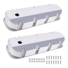 396-502 Bfo 7qz0me Roller Rocker Compatible Valve Covers For Chevy Bbc 1965-1995