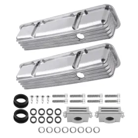 7ytifx Bfo Fabricated Aluminum Valve Covers Mounting Hardware For Small Block 283 302 305