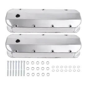 8dhw0a Bfo 2x Fabricated Aluminum Valve Covers Center Bolt For Big Block Chevy 427 454
