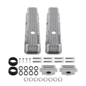 8e7uw4 Bfo 2ps Aluminum Valve Covers Mounting Hardware For Small Block 283 302 1958-1986