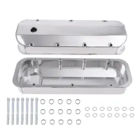9av6sy Bfo 2pc Fabricated Aluminum Valve Covers Center Bolt For Big Block Chevy 396 402
