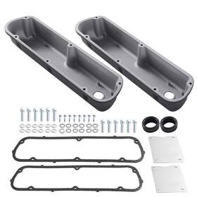 Bfo 9jxhbi Valve Covers For Ford 289 302 351w V8 1962-1985 Black Aluminum Tall Finned Set