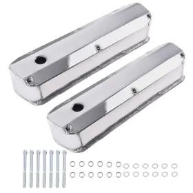 Gh-6344 Bfo 9l3msw Premium Valve Covers For Ford 260 289 351w 1962-85 Fabricated Aluminum