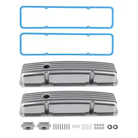 Afj85k Bfo Aluminum Valve Covers For Chevy 283 302 305 327 350 400 Sbc Short Bolt