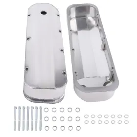 B31dic Bfo 2x Fabricated Aluminum Valve Covers Center Bolt For Big Block Chevy 402 427