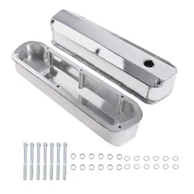 Dcgp2t Bfo Duty Valve Covers For Ford Sbf 260 289 302 5.0l 1962-85 Fabricated Aluminum