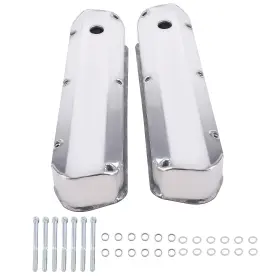 G6o3e1 Bfo Duty Valve Covers For Ford Sbf 260 289 302 5.0l 1962-85 Fabricated Aluminum