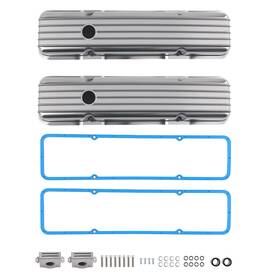 Bfo Idw1zk Polished Valve Cover Set For Chevy Sbc 283 302 305 327 350 400 Short Bolt