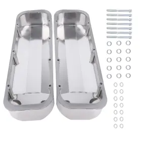 Iy61pl Bfo Fabricated Aluminum Valve Covers For Big Block Chevy Engines 402 427 1966-2000