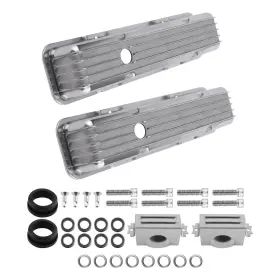 L92w6m Bfo Fabricated Aluminum Valve Covers Center Bolt For Small Block 283 302 305