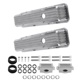 Ljmu0g Bfo 2x Fabricated Aluminum Valve Covers Mounting Hardware For Small Block 283 302