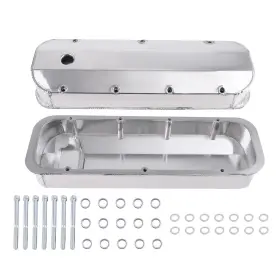 M63y8z Bfo 2x Fabricated Aluminum Valve Covers Center Bolt For Big Block Chevy 396 402